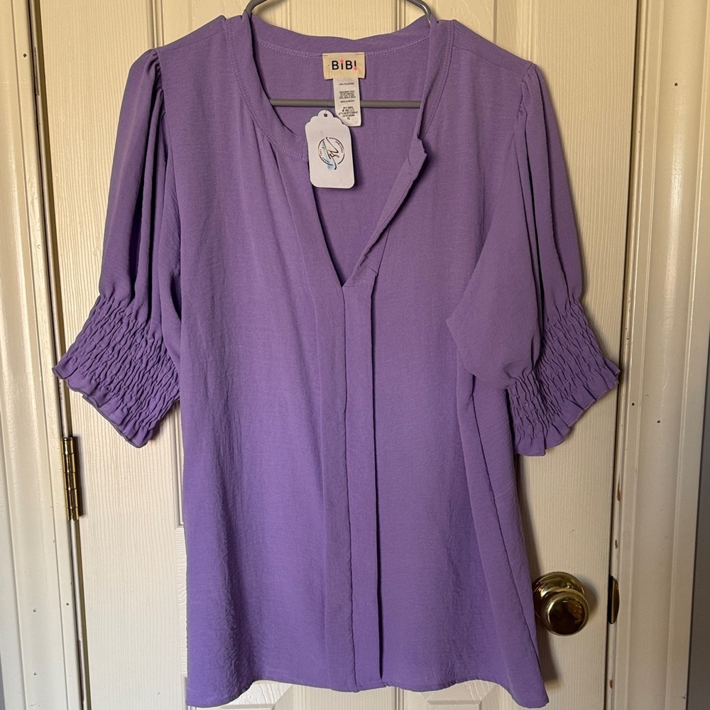 BiBi Women's Lavender Blouse - Picture 6 of 7